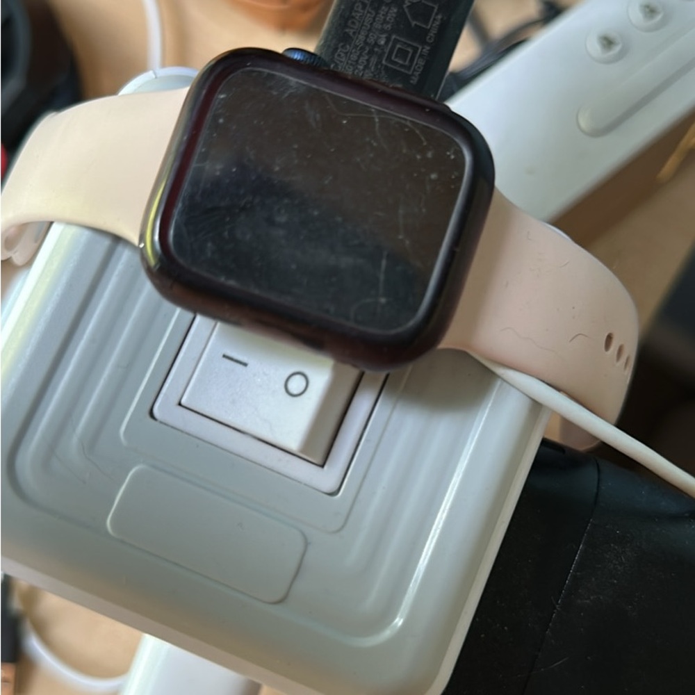 Apple Smartwatch with Cream Band